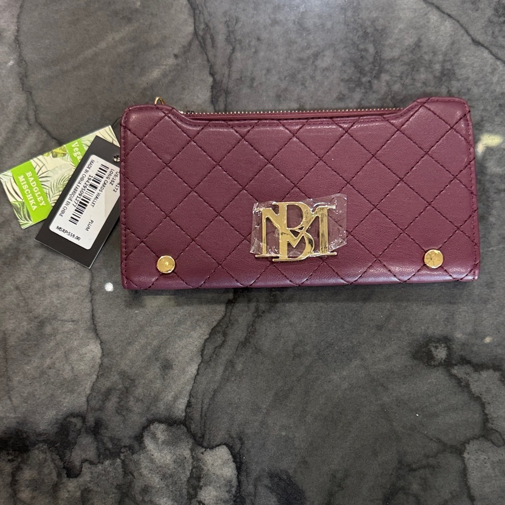 Quilted Burgundy Badgley Mischa Wallet